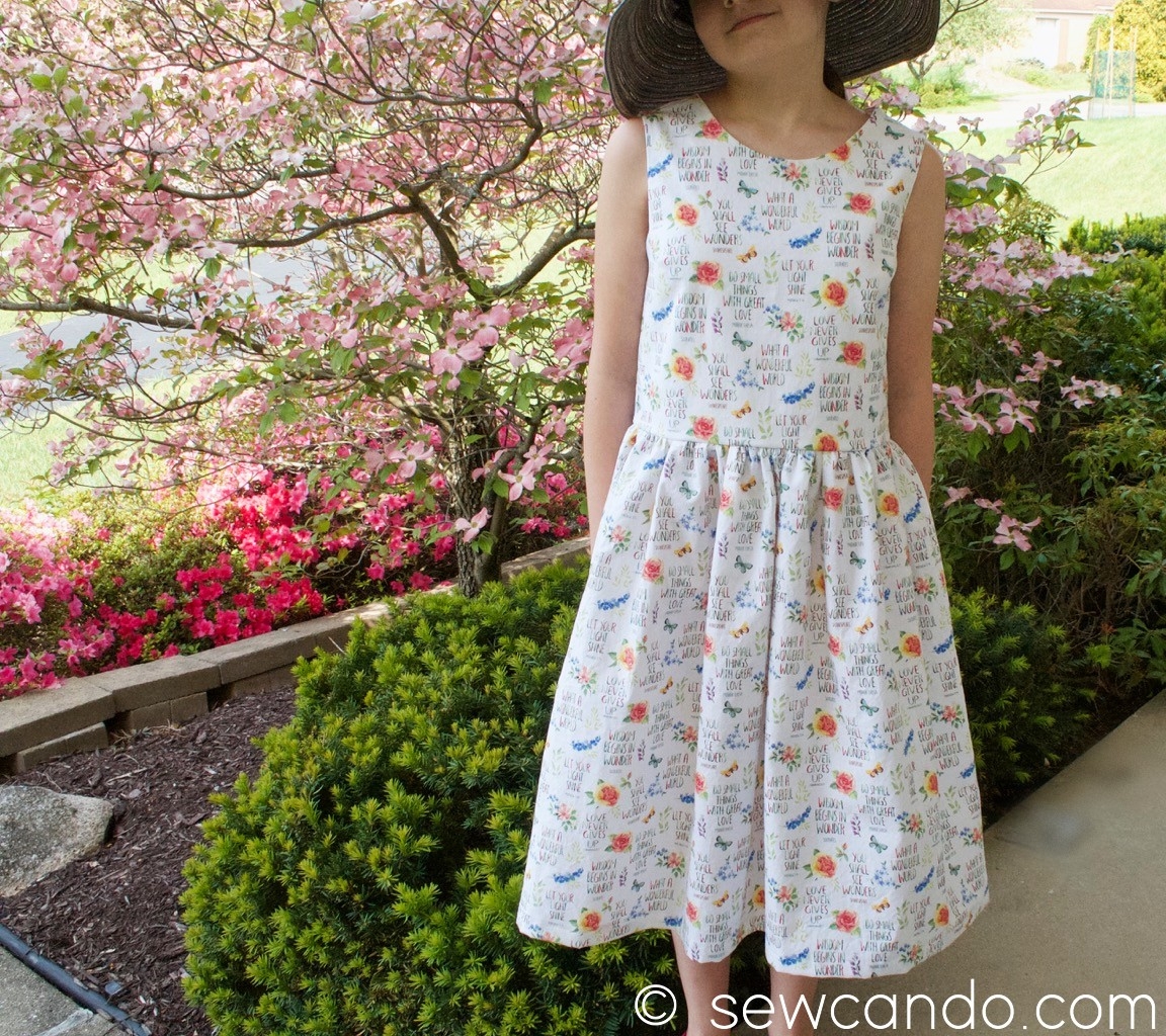 Sew Can Do FREE Pattern Sleeveless Sunday Tween Girl s Dress