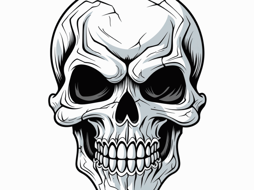 Skull Coloring Pages Free Printable