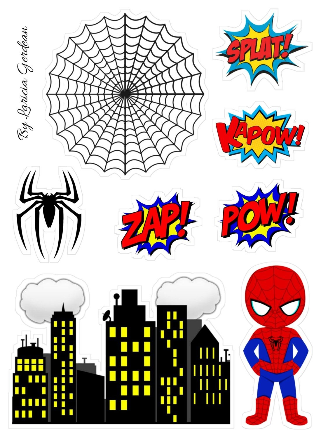 Spiderman Chibi Free Printable Cake Toppers Oh My Fiesta For Geeks