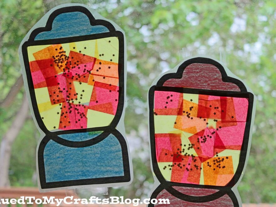 Stained Glass Camping Lantern