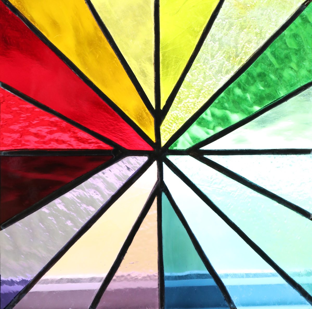 Stained Glass Free Rainbow Pinwheel Pattern The Handmade Home