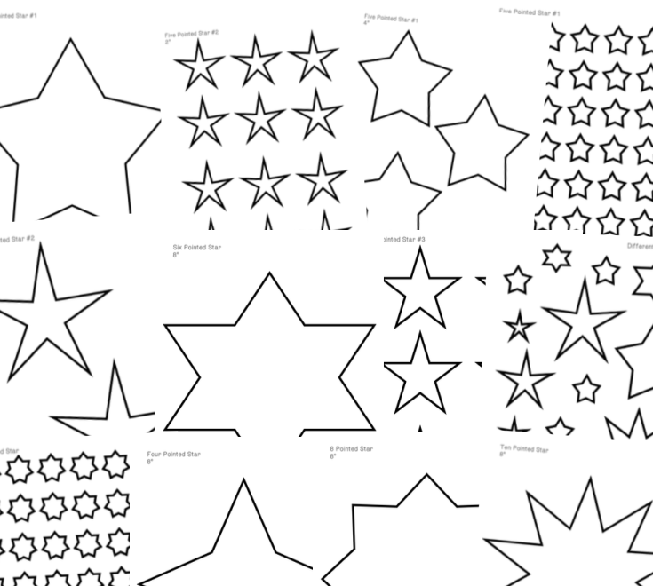 Star Template Active Littles