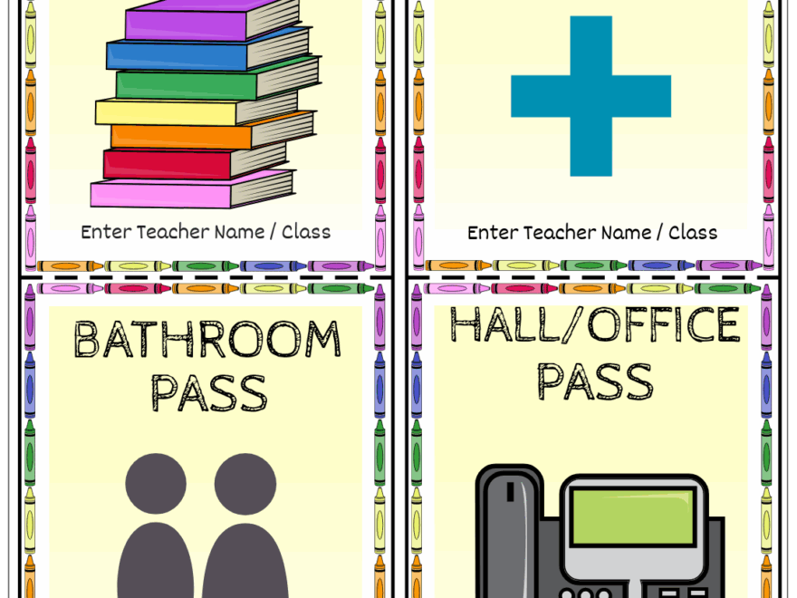 Storyboard That Free Printable Hall Passes For Classrooms