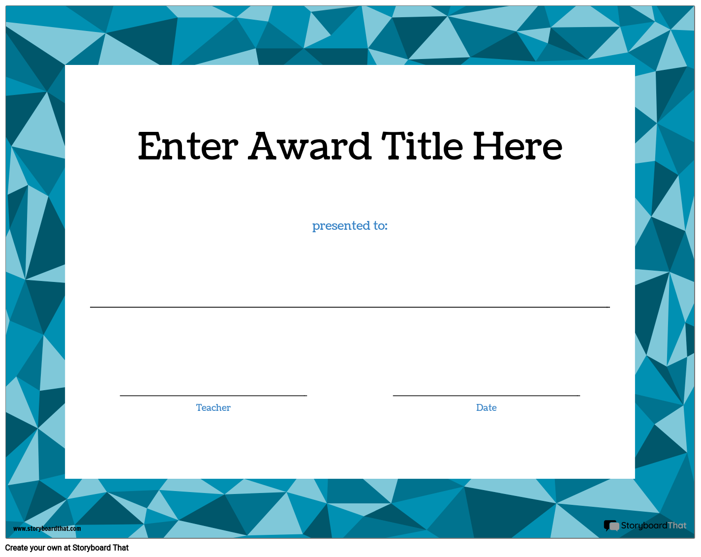 Storyboard That Free Student Award Templates