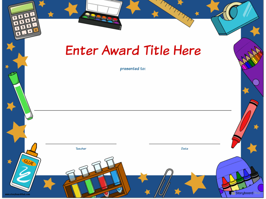 Storyboard That Free Student Award Templates