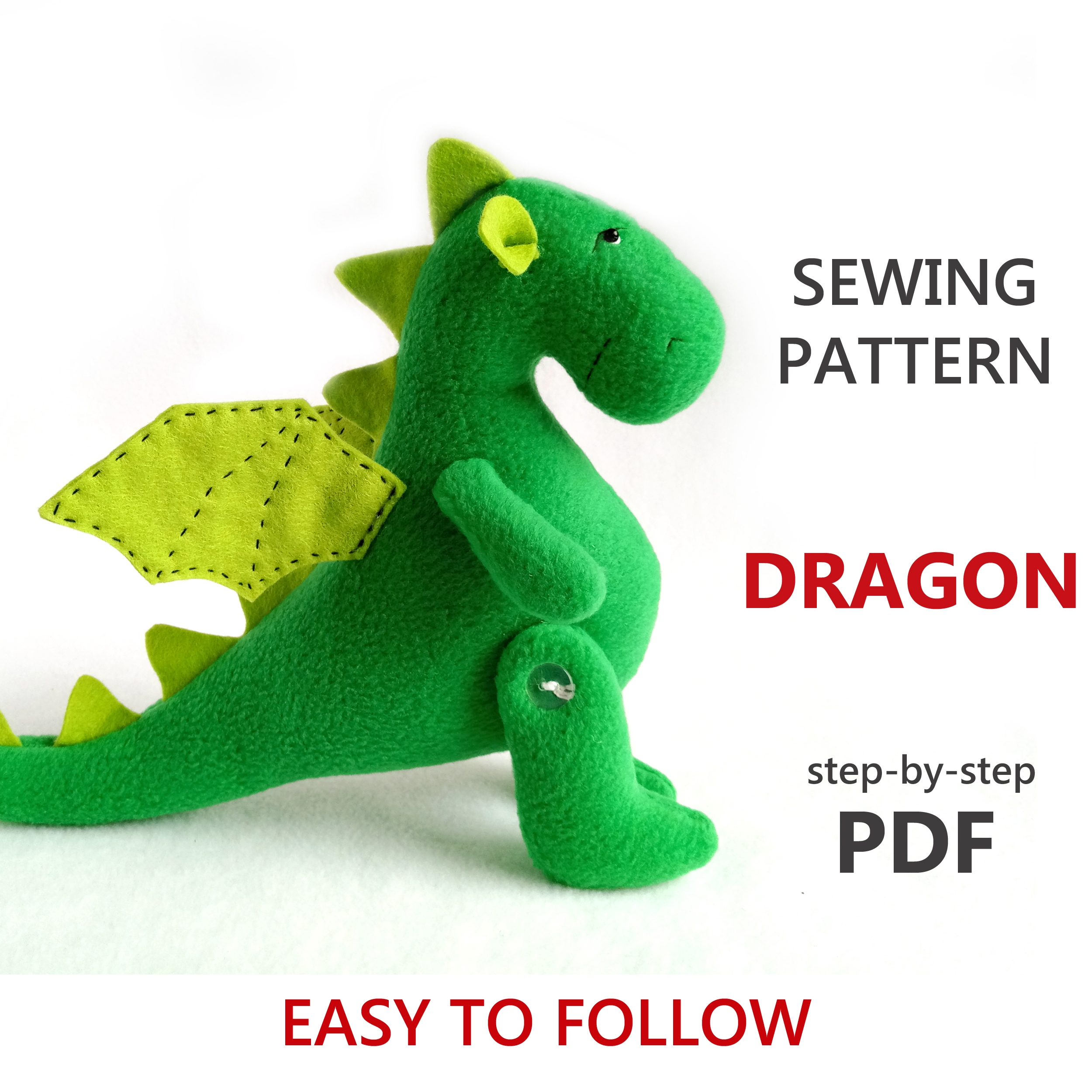 Stuffed Dragon Pattern New Arrivals