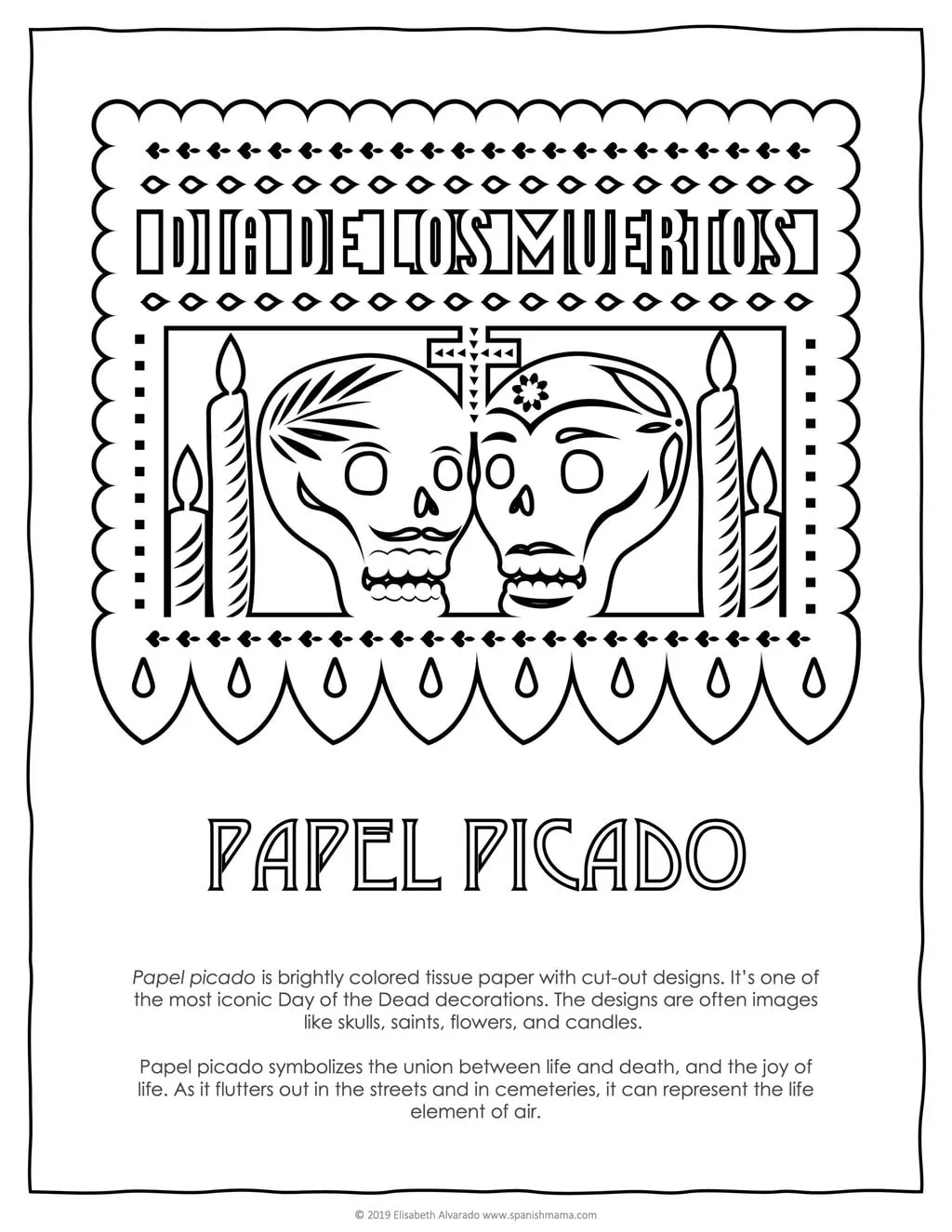 Sugar Skull Coloring Pages And Masks For D a De Muertos