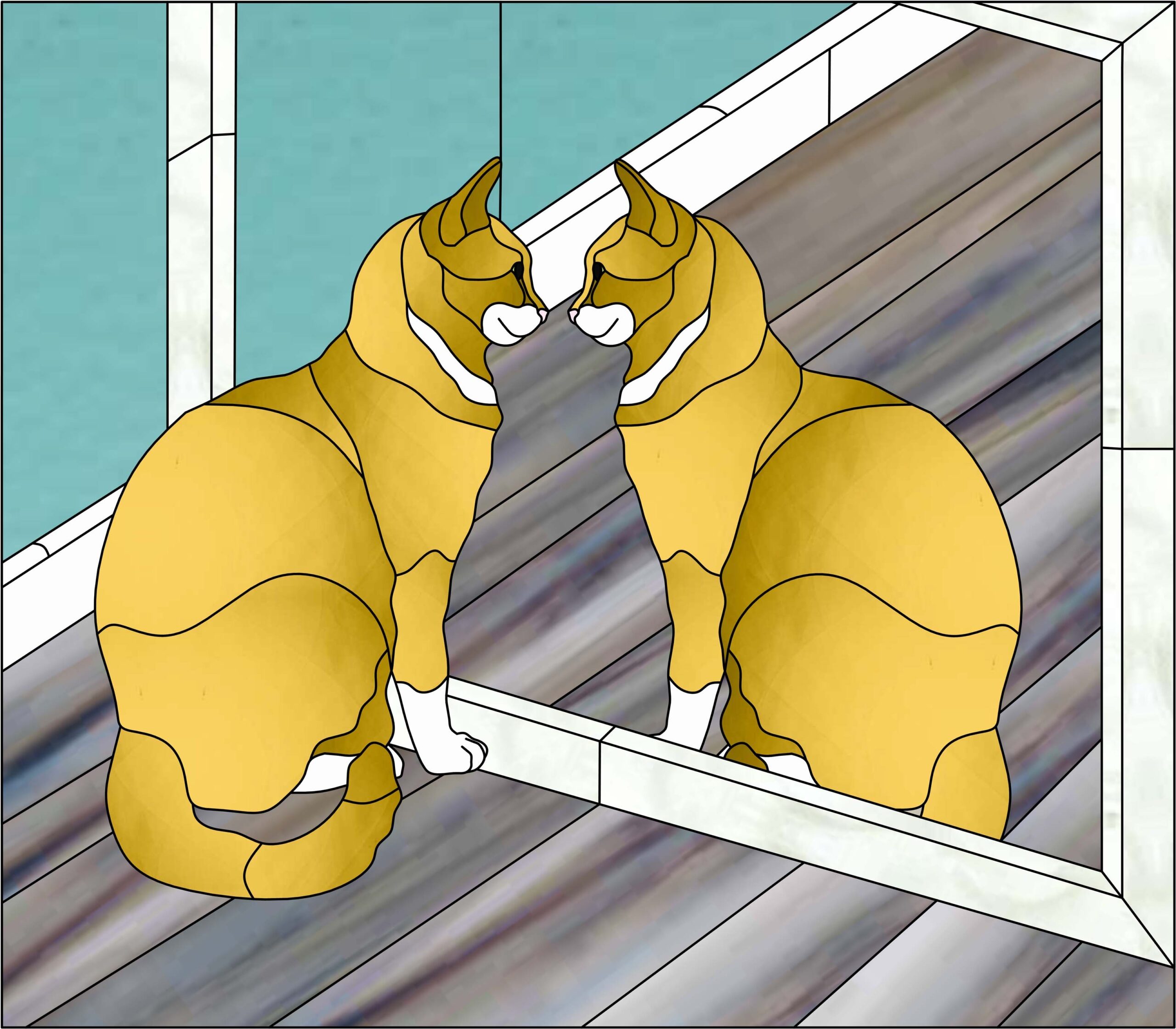 Sunny Brook Studio Stained Glass Free Patterns Cats