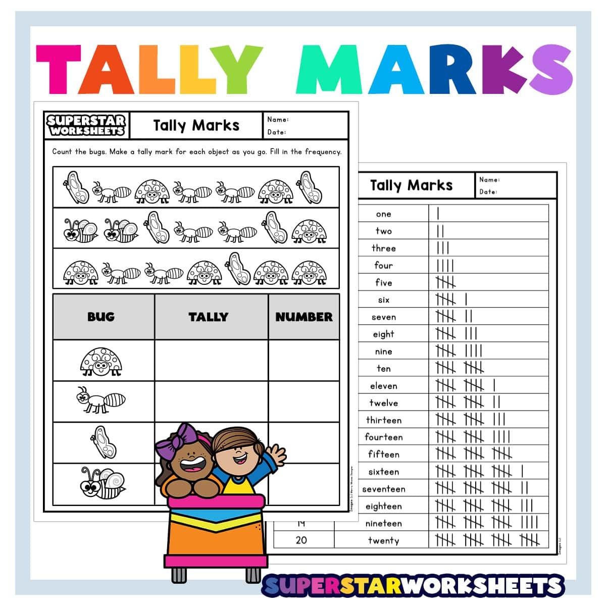 Blank Tally Chart Printable Template For Primary Grades
