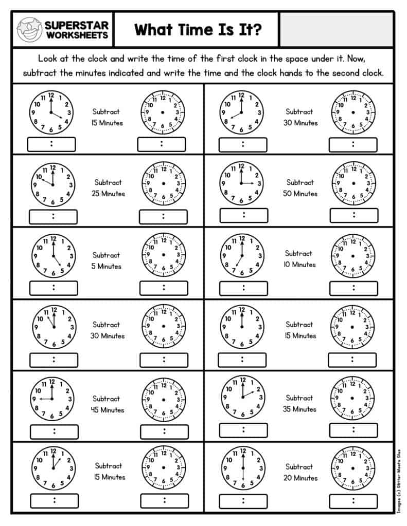 Free Printable Telling Time To The Hour Worksheets