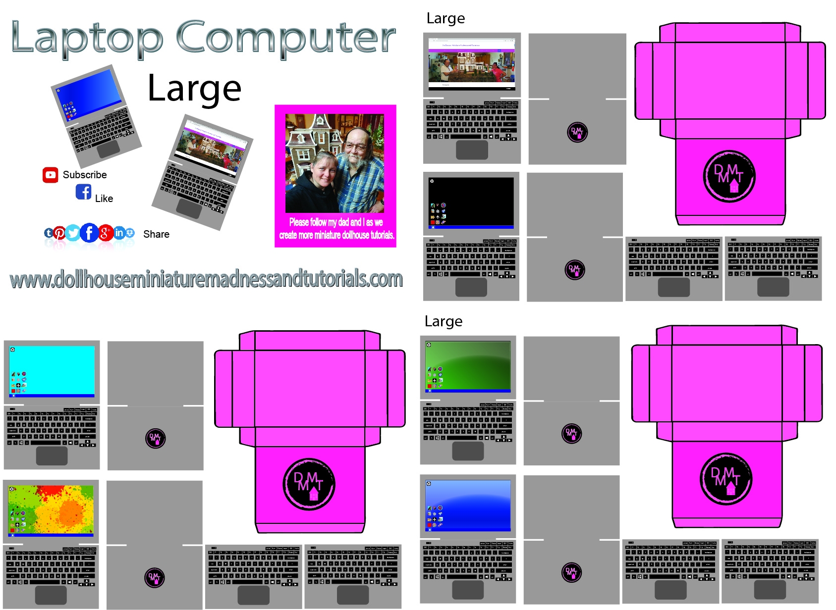 Templates Office Dollhouse Miniature Madness And Tutorials