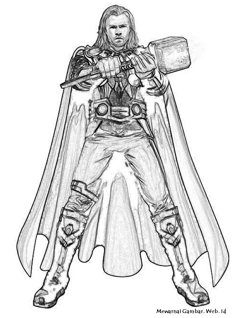 Thor 75840 Superheroes Free Printable Coloring Pages