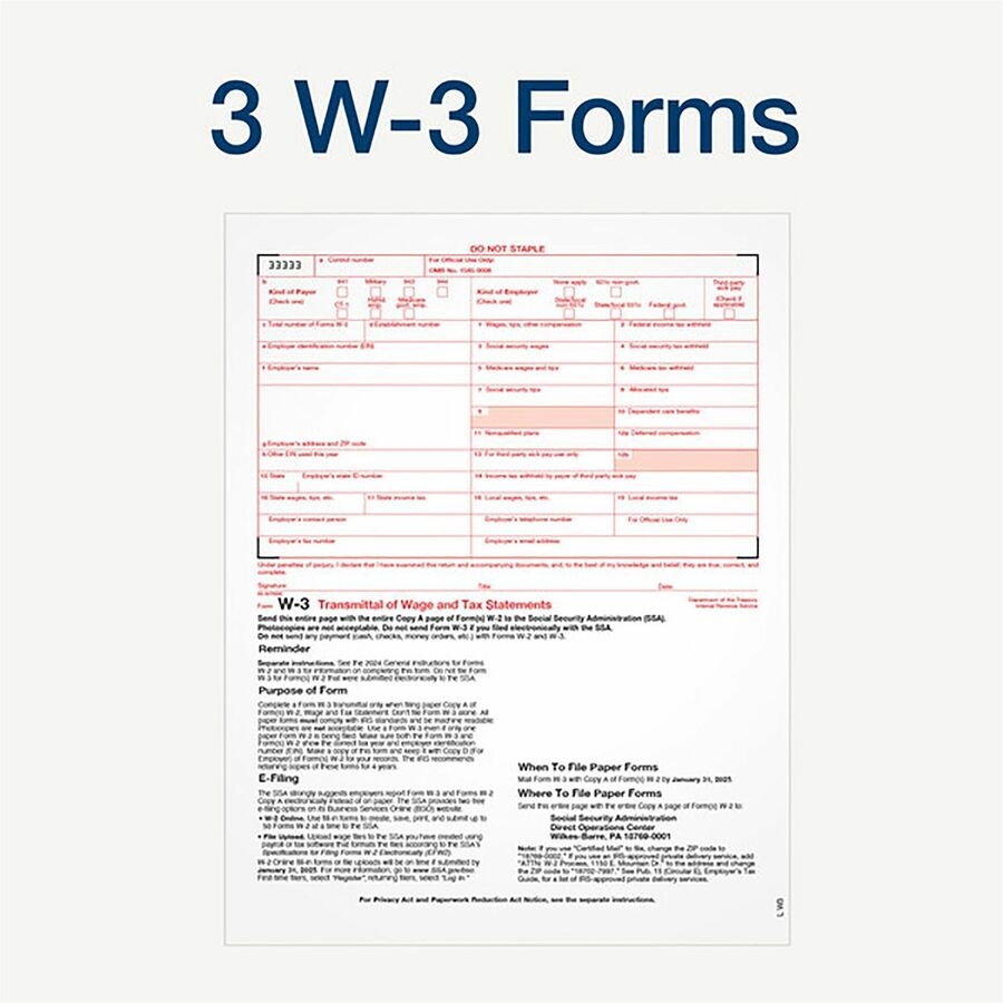 TOPS Carbonless Standard W 2 Tax Forms Tax Forms TOPS Products