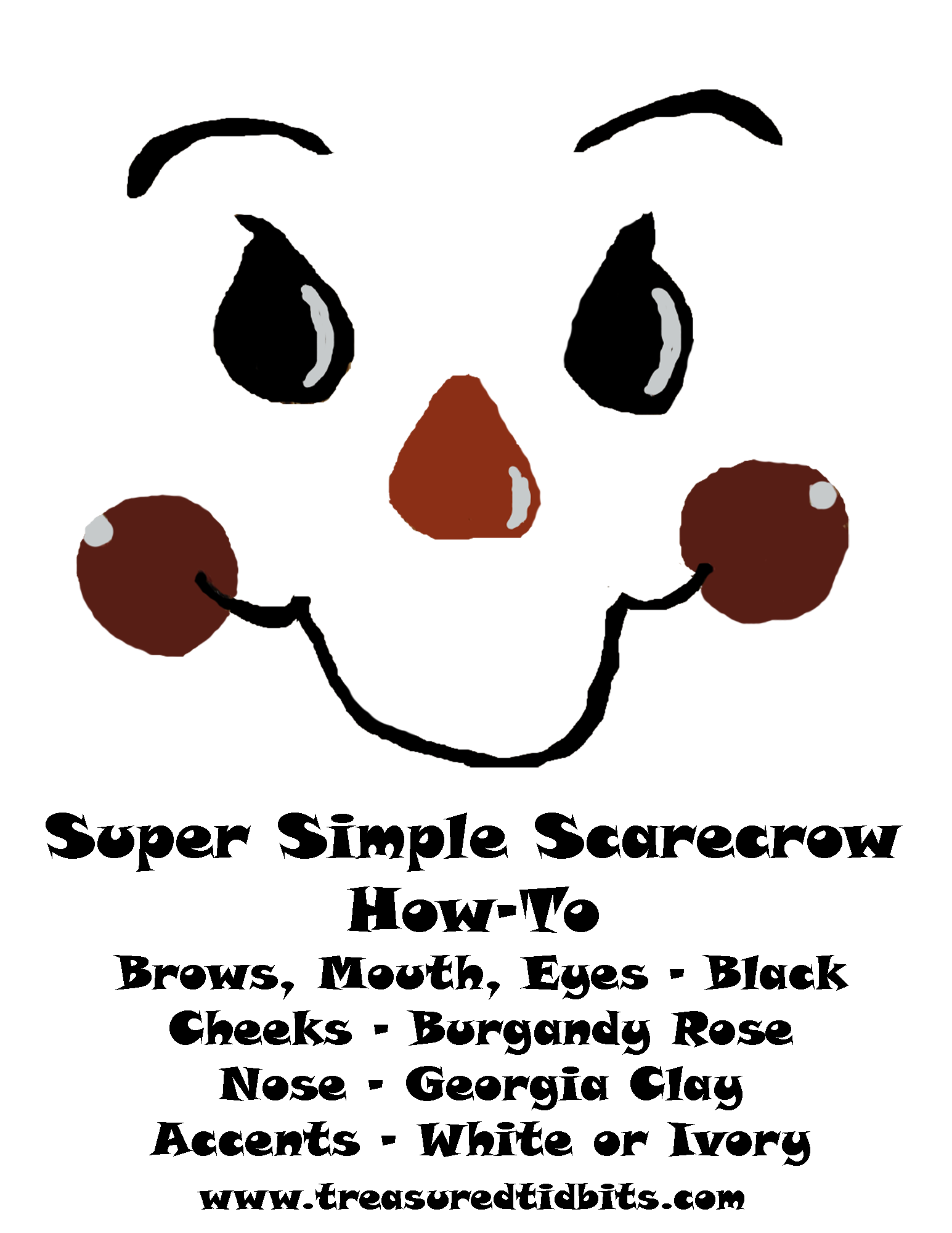Treasured Tidbits By Tina Super Simple Scarecrow How To W Printable