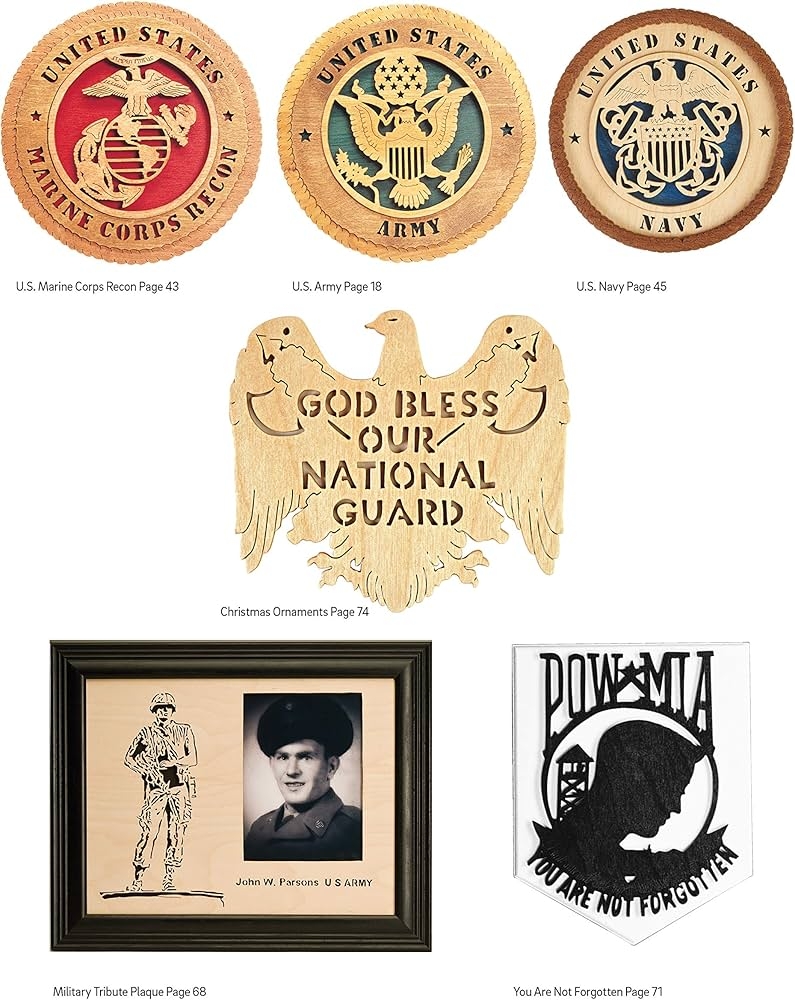 U S Military Designs For Woodworking Other Crafts Projects For Army Navy Air Force Marines Coast Guard Fox Chapel Publishing Mike Vicky Lewis 9781565238695 Amazon Books