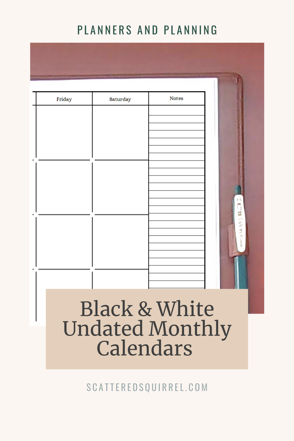 Free Printable 2 Page Monthly Calendar