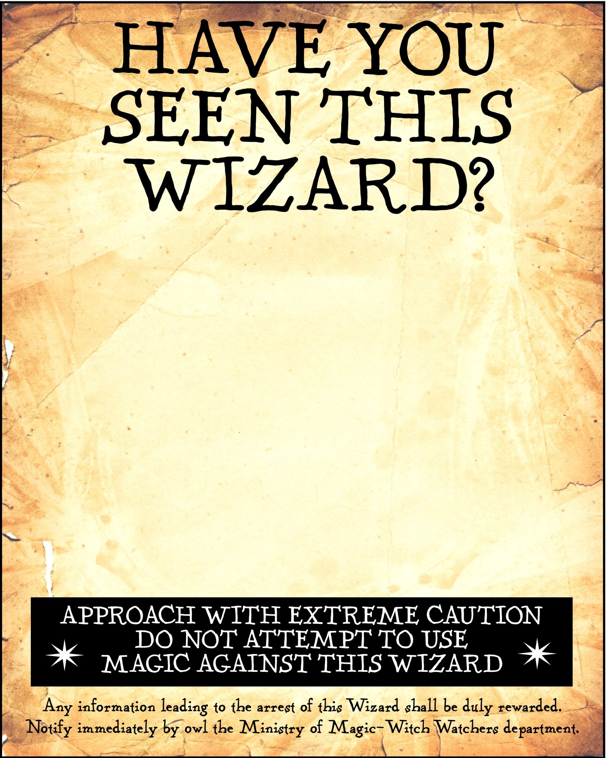 Undesirable No 1 Have You Seen This Wizard s 16 X 20 Inch Digital PDF Printable Poster Pack Blank For Photo Booth Props Etsy