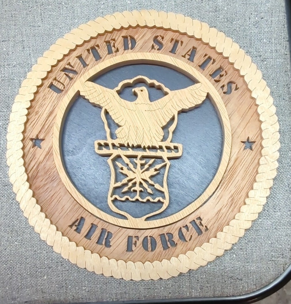 United States Air Force Military Plaque Scrollsaw Art Wall Art Wood Plaque EBay