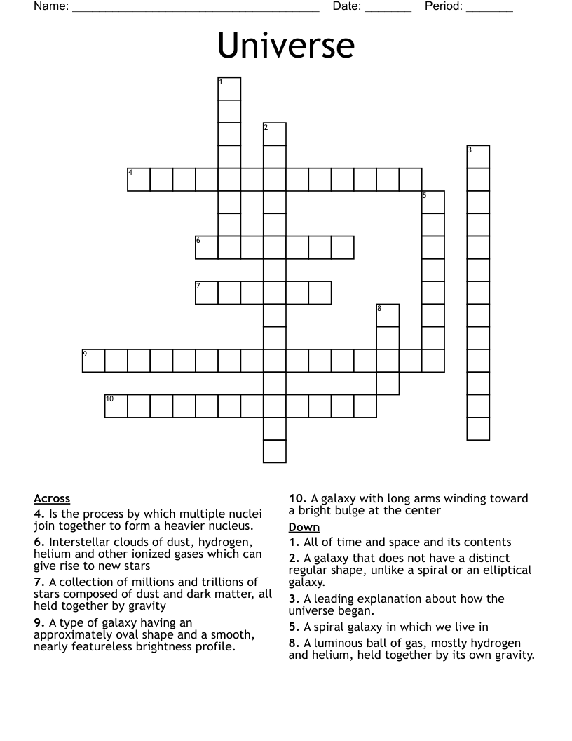 Universe Crossword WordMint