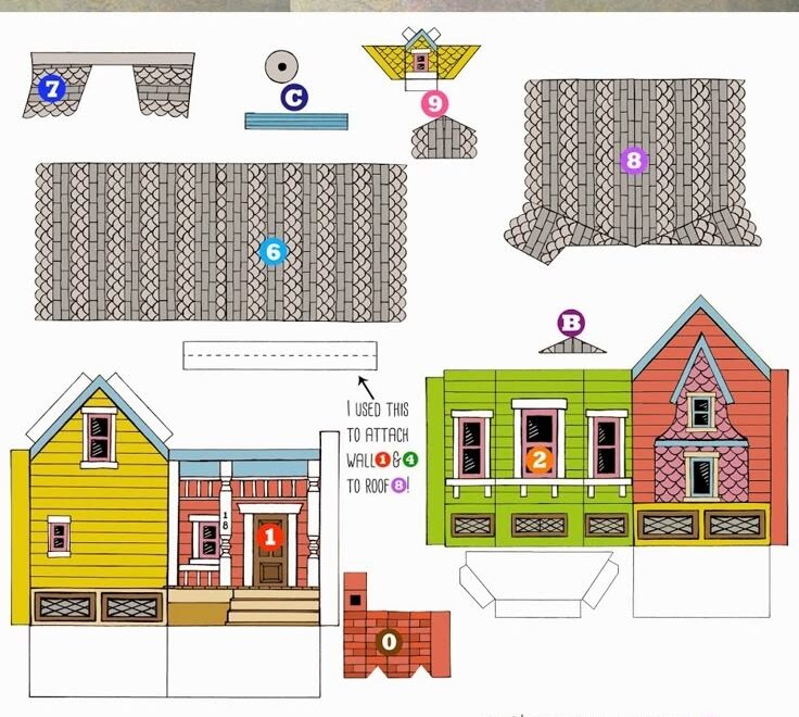 UP HOUSE Printable Template
