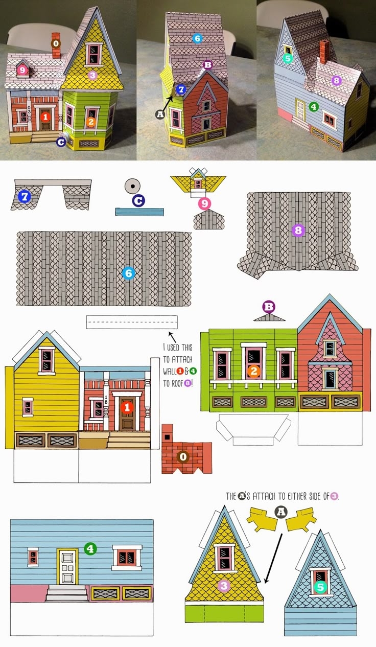 UP HOUSE Printable Template 