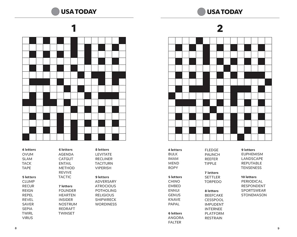 USA TODAY Word Fill In Super Challenge 200 Puzzles USA Today Puzzles USA TODAY 9781524869908 Amazon Books