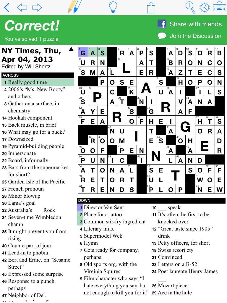 Use Puzzazz To Solve The New York Times Crossword Puzzle