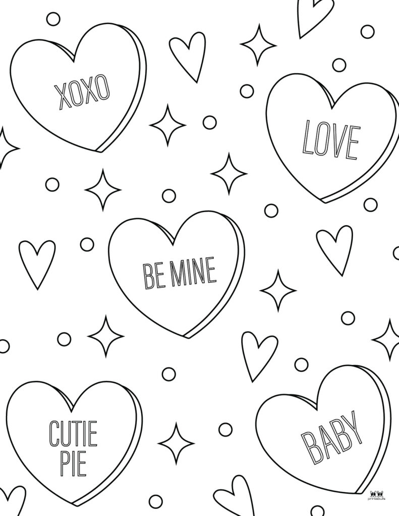 Printable Valentines Coloring Pages For Kids