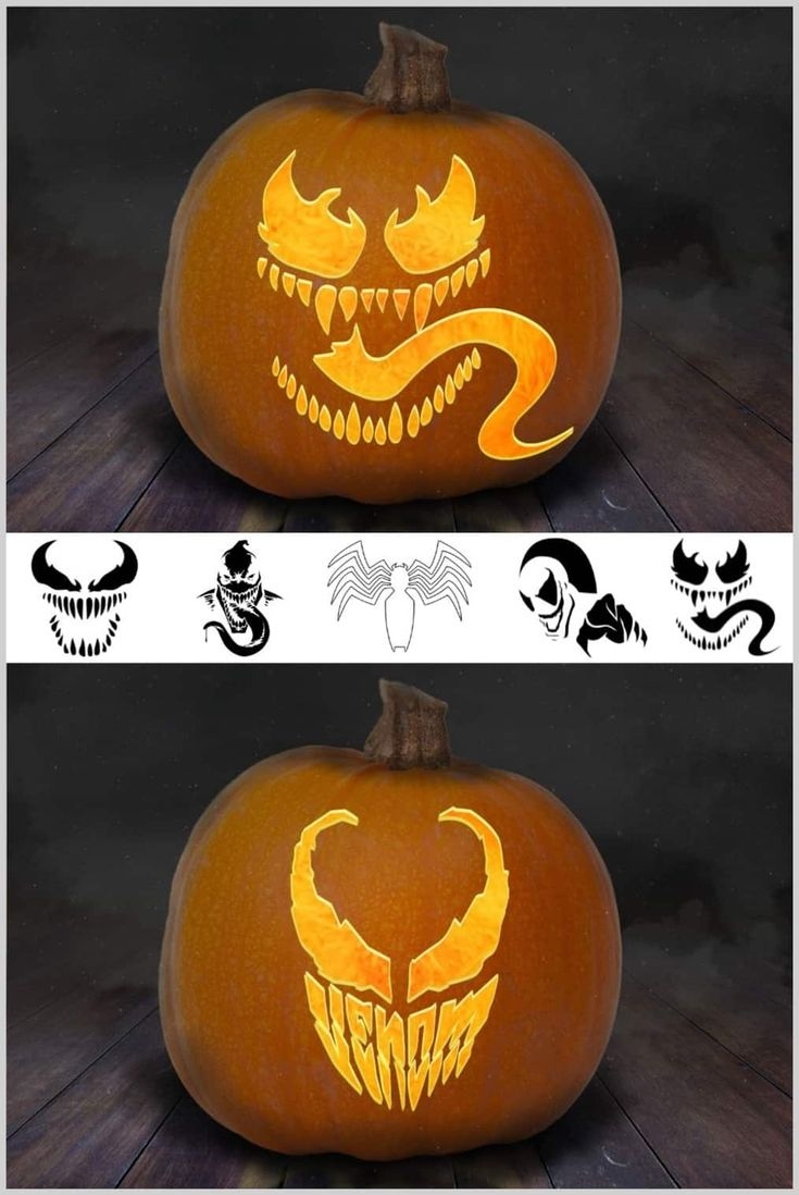 Printable Spiderman Pumpkin Pattern