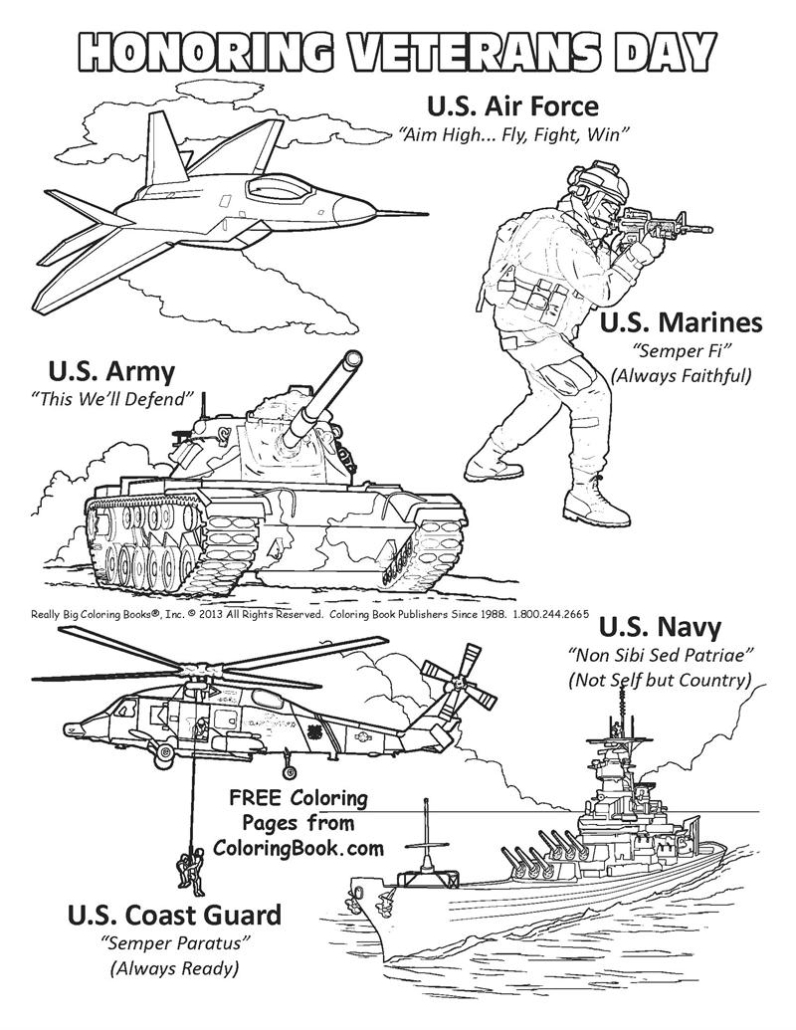 Printable Navy Coloring Pages