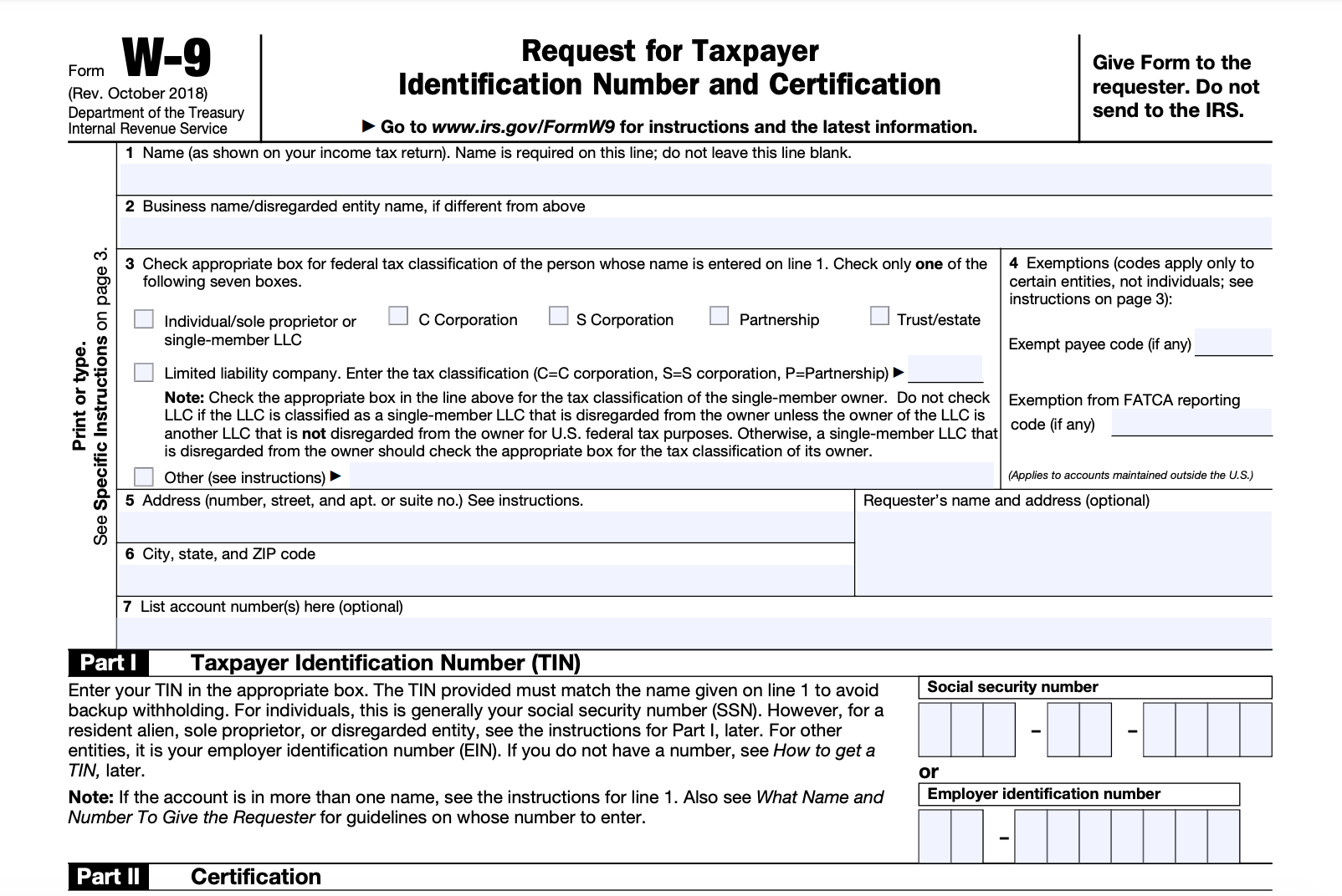 Federal Tax Exempt Forms Printable