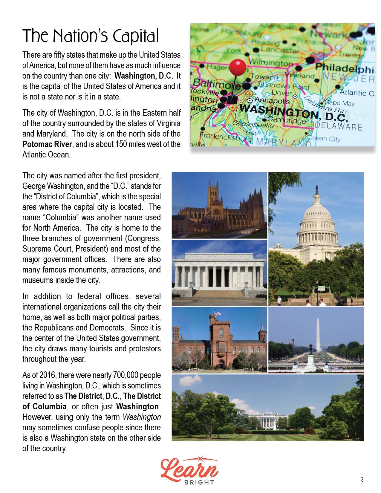 Washington D C Worksheets Library