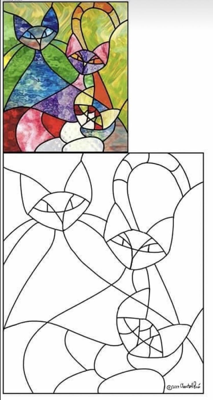 Whimsical Stained Glass Window