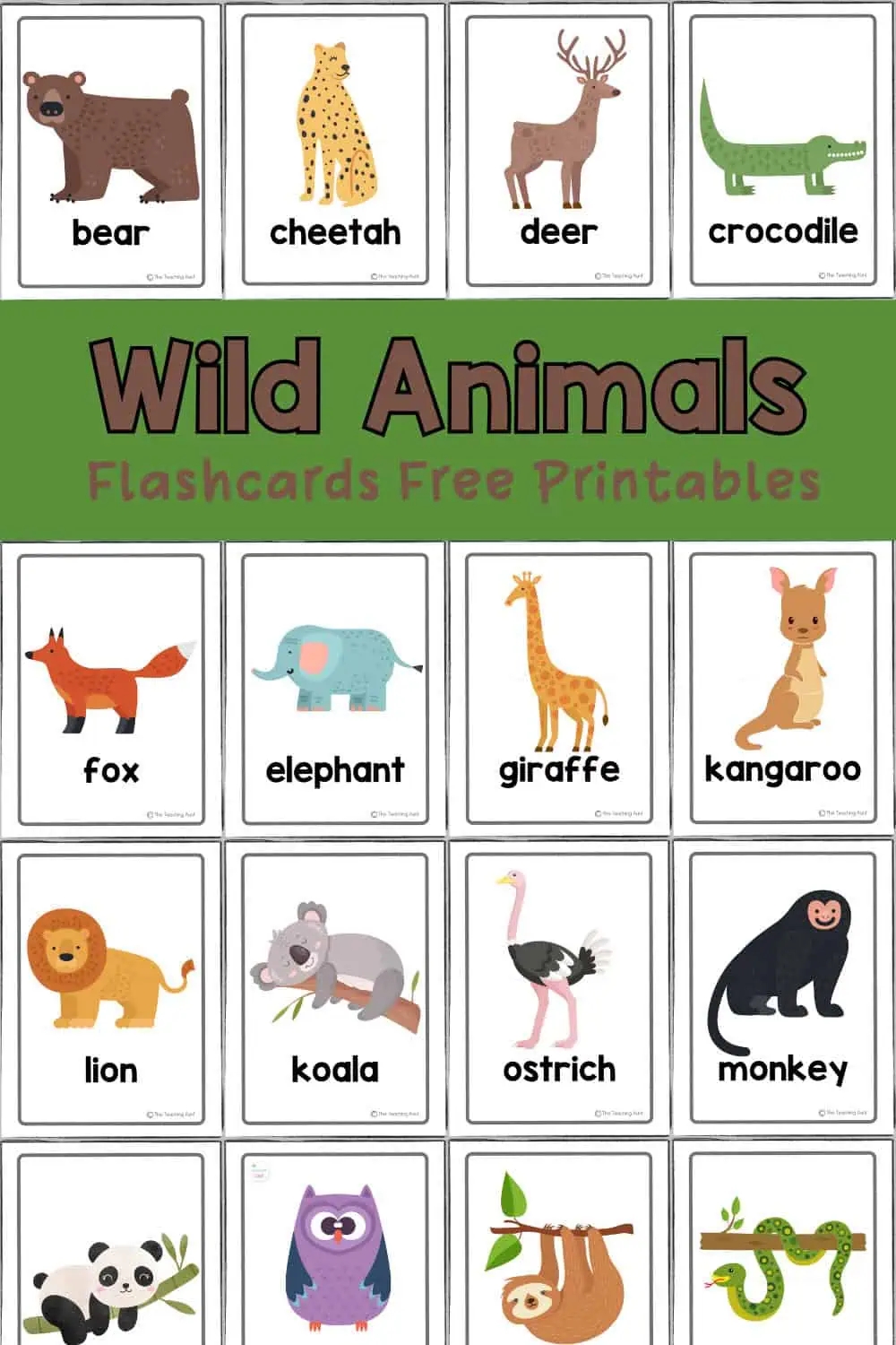 Zoo Phonics Animal Flashcards Free Printable