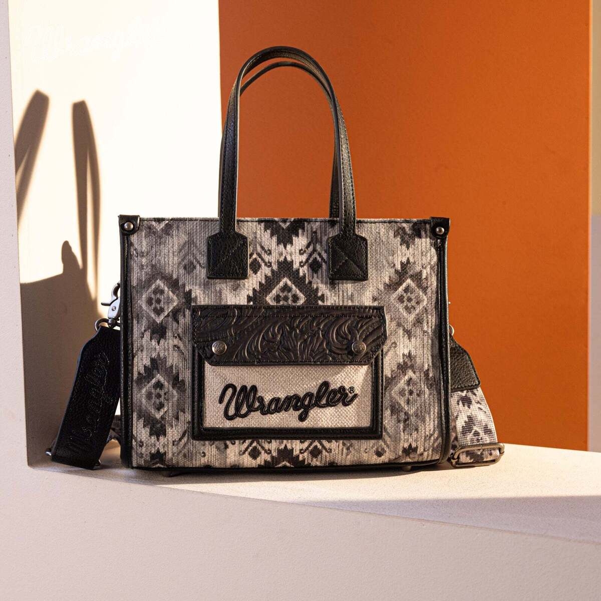 Wrangler Southwestern Pattern Dual Sided Print Concealed Carry Tote Crossbody EBay