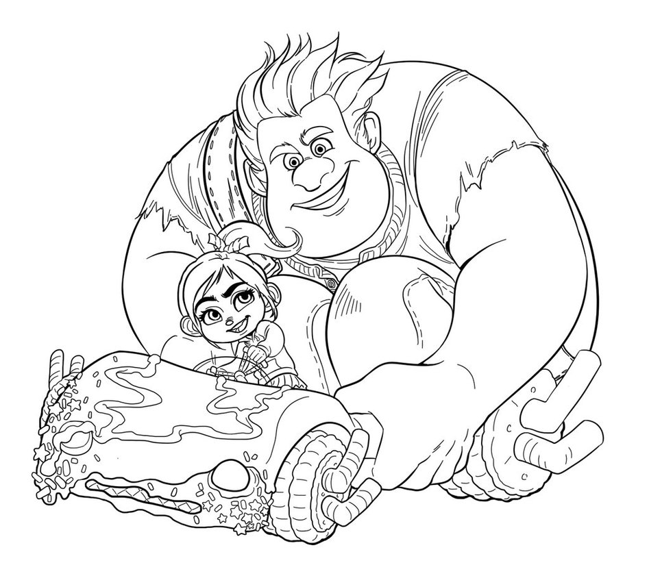 Free Printable Wreck It Ralph Coloring Pages