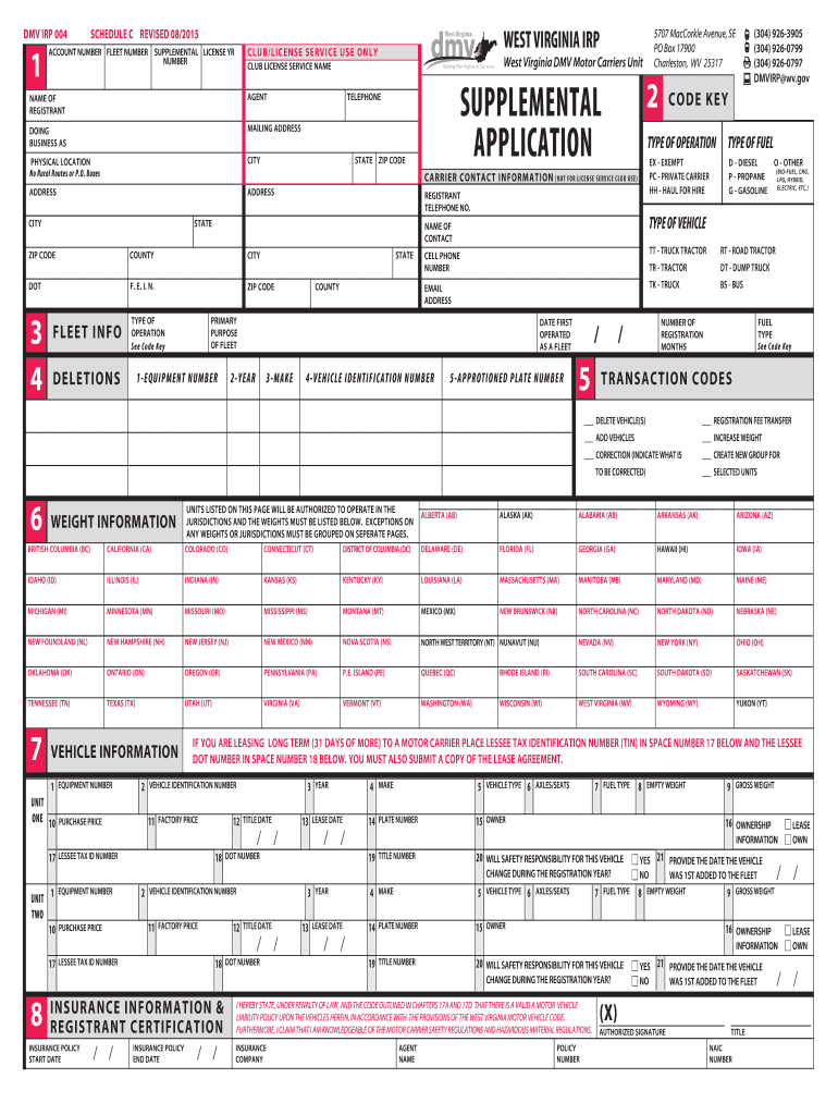 Printable Ifta Forms For Wv