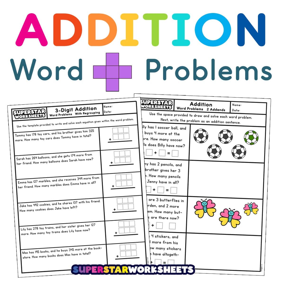 Addition Word Problems Superstar Worksheets Addition Word Problems Superstar Worksheets