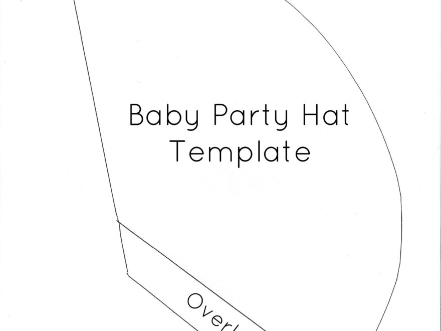Baby Party Hats And FREE Printable Template The Crazy Craft Lady