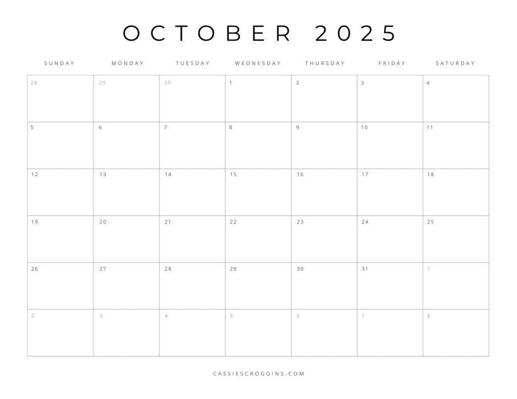 Free Printable 2025 Blank Calendar Templates All 12 Months Free Printable 2025 Blank Calendar Templates All 12 Months