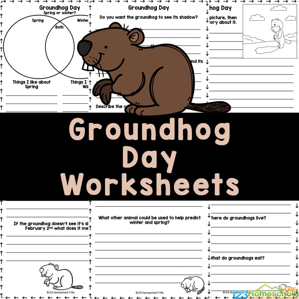 FREE Printable Groundhog Day Worksheets For 1st 4th Grade FREE Printable Groundhog Day Worksheets For 1st 4th Grade