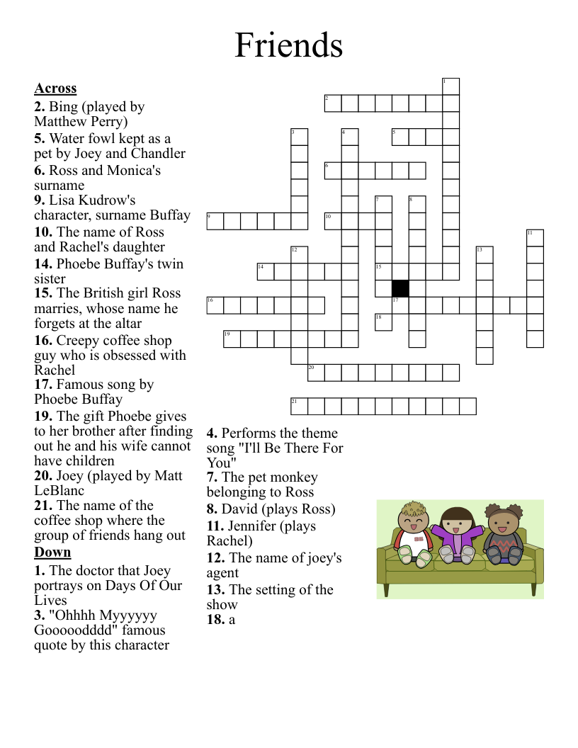 Free Printable Tv Crossword Puzzles