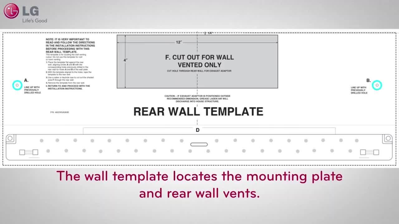 Help Library VIDEO Installation Over The Range Microwave Oven visual Description LG CA
