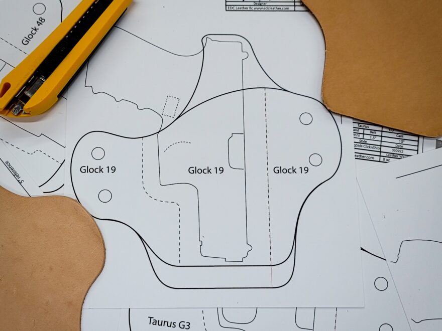 Strongside Holster Patterns EDC Leather