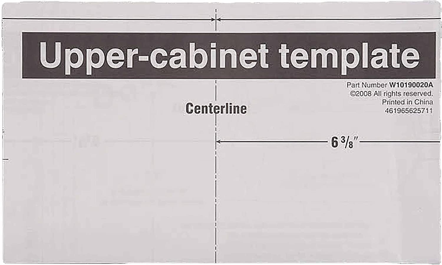 Microwave Installation Template